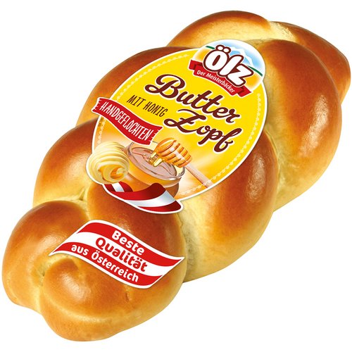 Butter Zopf mit Honig 500g Butter Zopf mit Honig 500g